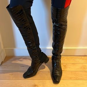 Stuart weitzman for Russell Bromley bond street London  uk sz 5 us size 8 black